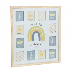 Portafotos multiple 12 meses sunshine azul