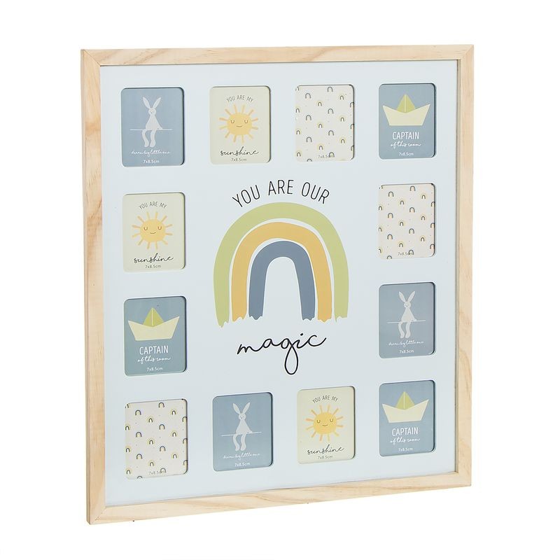 Portafotos multiple 12 meses sunshine azul