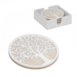 Juego de 4 posavasos arbol de la vida