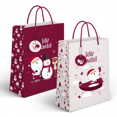 Bolsa papel xl papa noel 2m