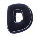 Cojin forma letra d azul marino