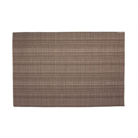 Mantel individual efecto metalico champagne