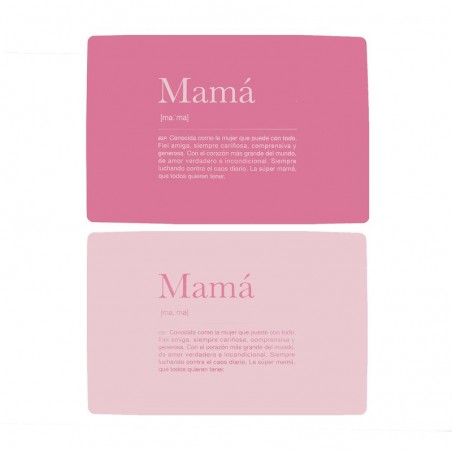 Mantel individual plastico mamá 2c