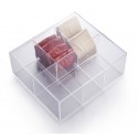 Caja te acrilico 6 dptos.