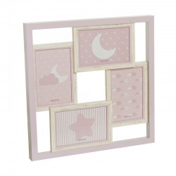 Portafotos mult. 4f. 10x15 infantil rosa