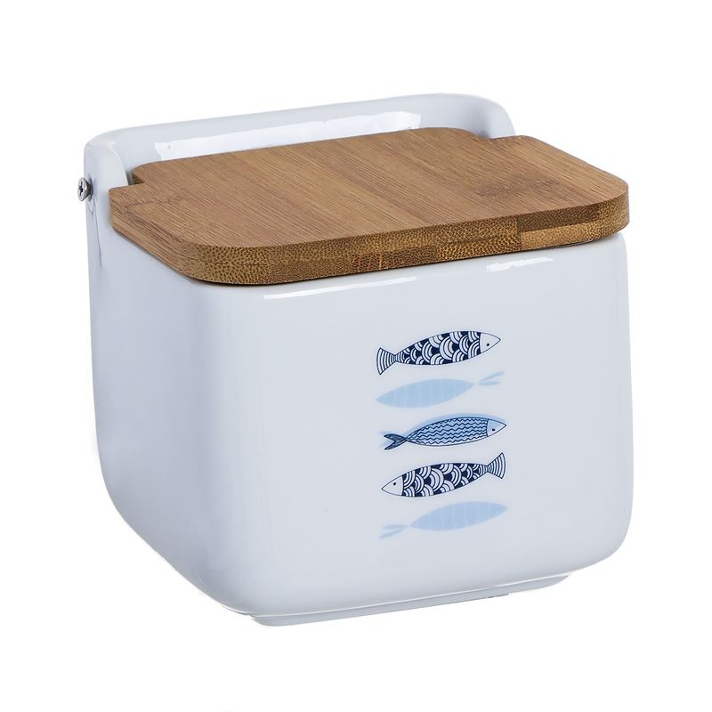 Salero tapa bambu mediterraneo