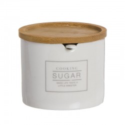 Azucarero red tapa bambu essential bla