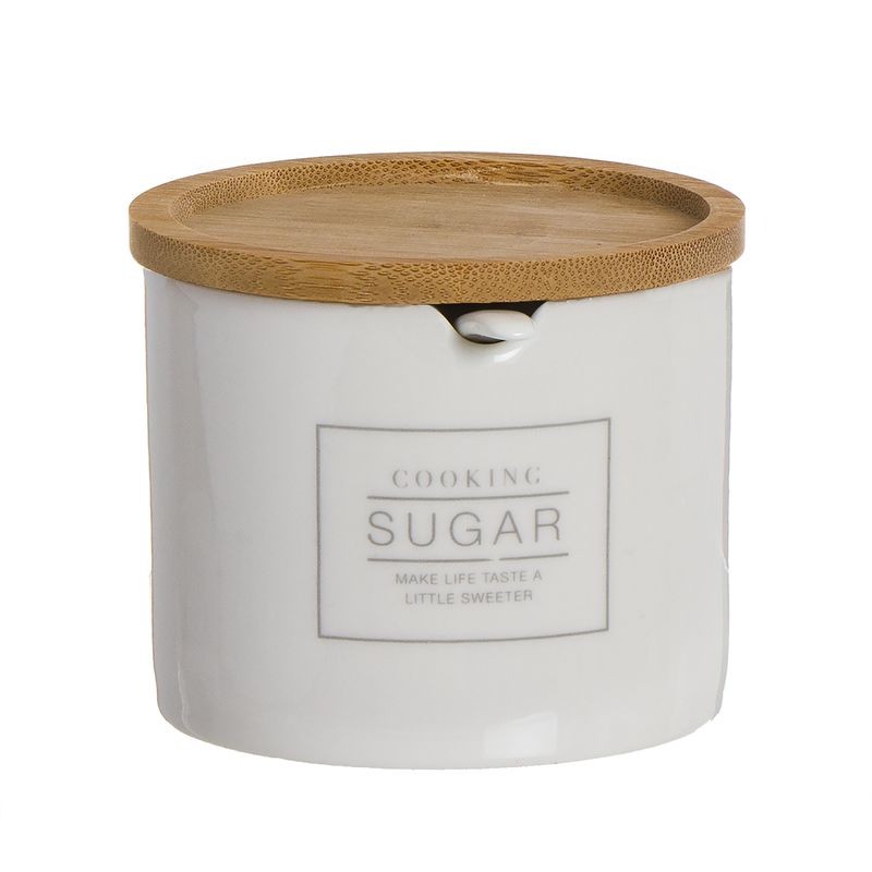 Azucarero red tapa bambu essential bla