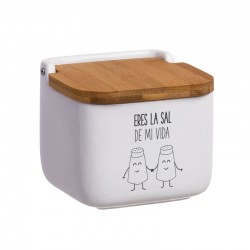 Salero tapa bambu la sal de mi vida