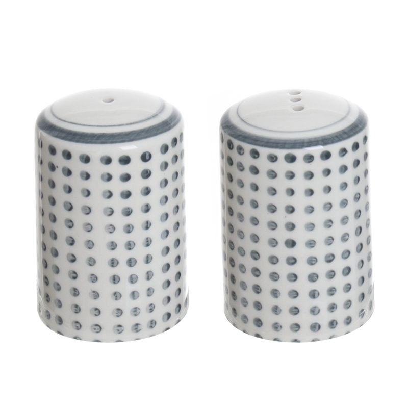 Jgo.salero pimentero ceramica topos