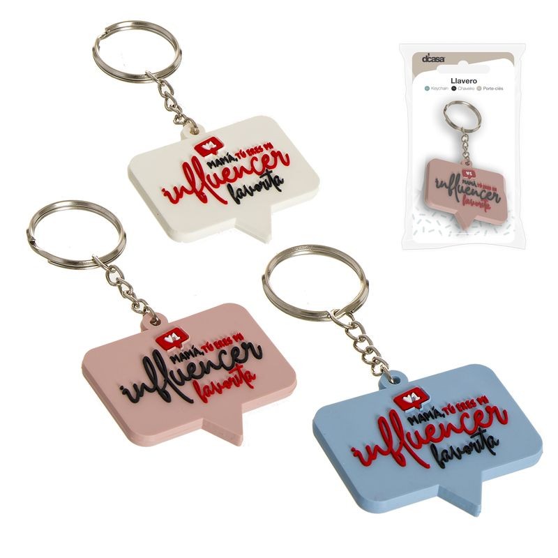 Llavero madre mi mamá favorita 3 colores surtidos