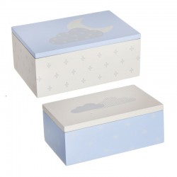 Jgo. 2 cajas inf. azul