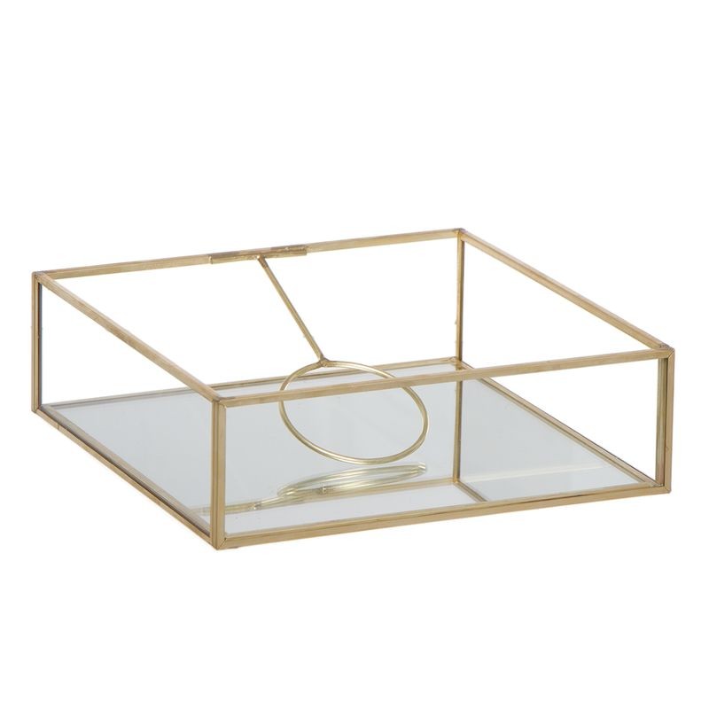 Servilletero cristal oro