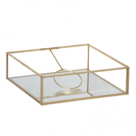 Servilletero cristal oro