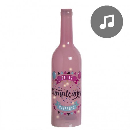 Botella musical led cumpleaños