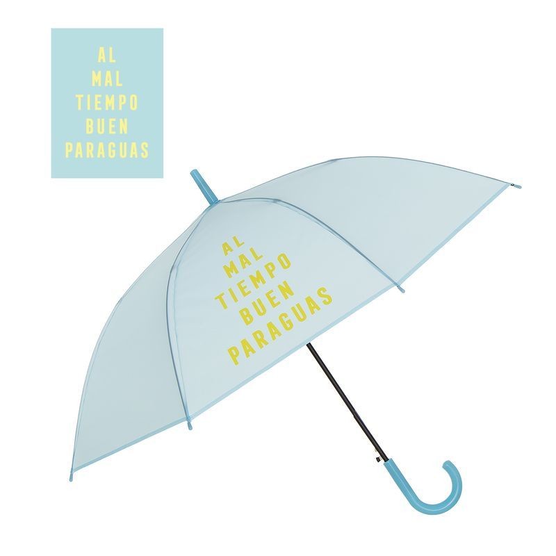 Paraguas antiviento azul