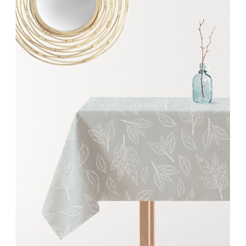 Mantel antimanchas 145x200 hojas