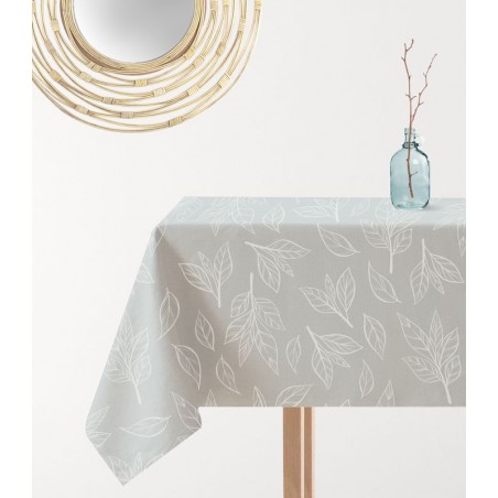 Mantel antimanchas 145x200 hojas