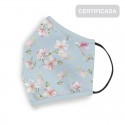 Mascarilla higienica reutilizable adulto flores