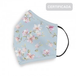 Mascarilla higienica reutilizable adulto flores