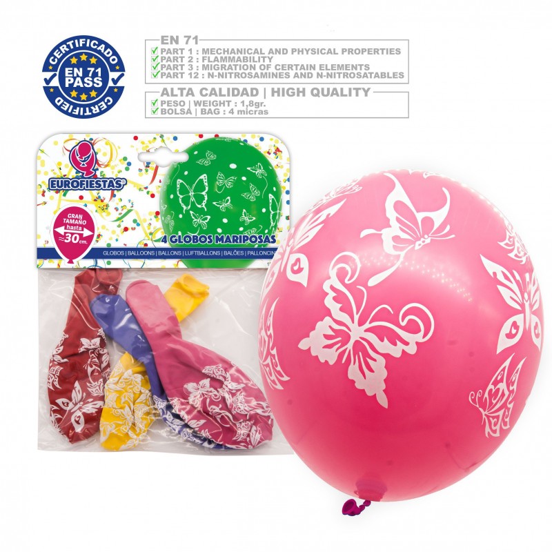 Pack globos mariposa 4
