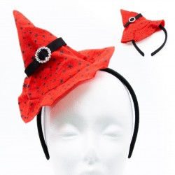 Gorro de bruja con felpa
