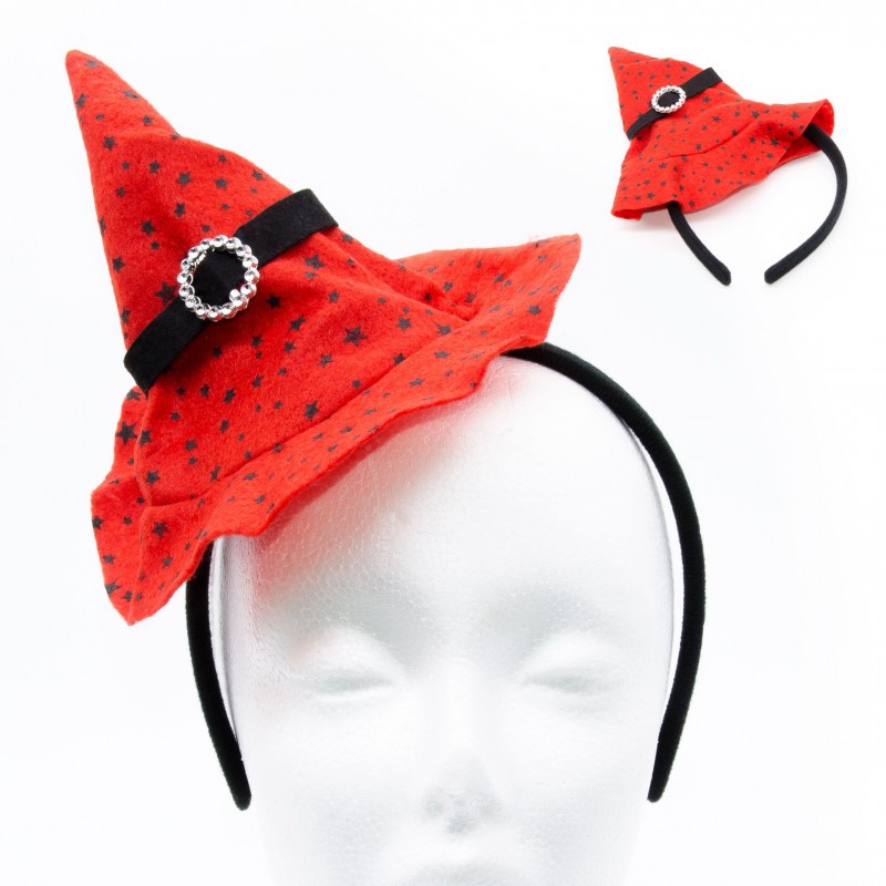 Gorro de bruja con felpa