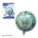 Globo poliamida redondo baby boy 45cm