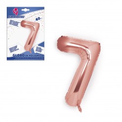 Globo poliamida oro rosa 40cm 7