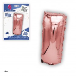 Globo poliamida oro rosa 40cm i