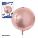 Globo 4d redondo oro rosa