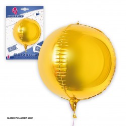 Globo 4d redondo oro