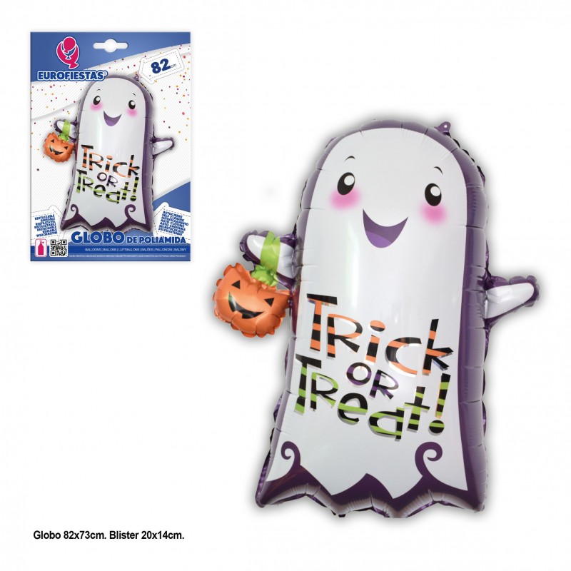 Globo poliamida 82x73cm trick or treat halloween