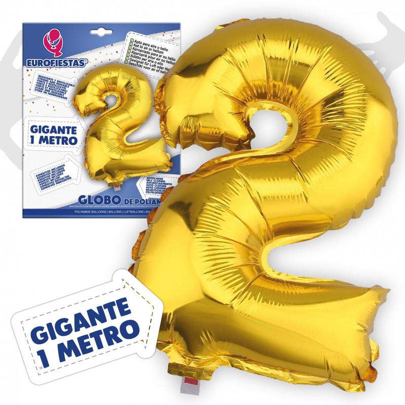 Globos poliamida 1m 2 oro