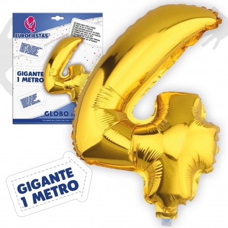 Globos poliamida 1m 4 oro