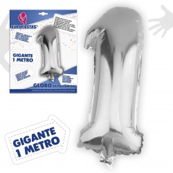 Globos poliamida 1m 1 plata