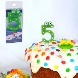 Vela ojitos cumpleaños nº 5