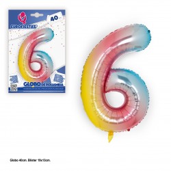 Globo poliamida 40cm tonos 6