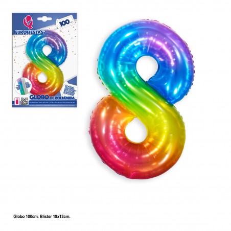 Globo poliamida 1m tonos vivos 8