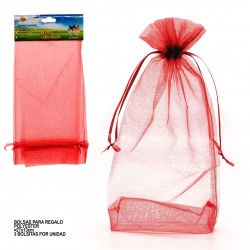 Bolsa polieste13x27 rojo