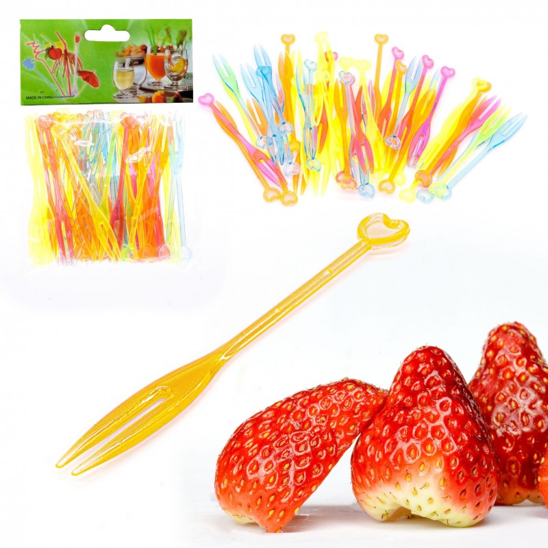 Palillos fruta corazón