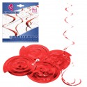 Guirnalda espirales roja