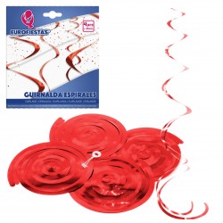 Guirnalda espirales roja