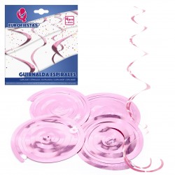 Guirnalda espirales rosa
