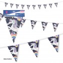 Guirnalda banderines papel unicornio globos