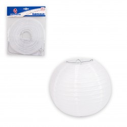 Farolillo redondo 20cm blanco