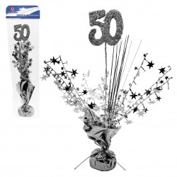 Centro de mesa 50 plata