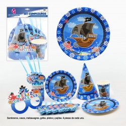 Set cumple piratas