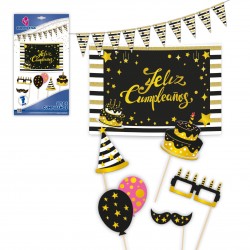 Set cumple cartel champan