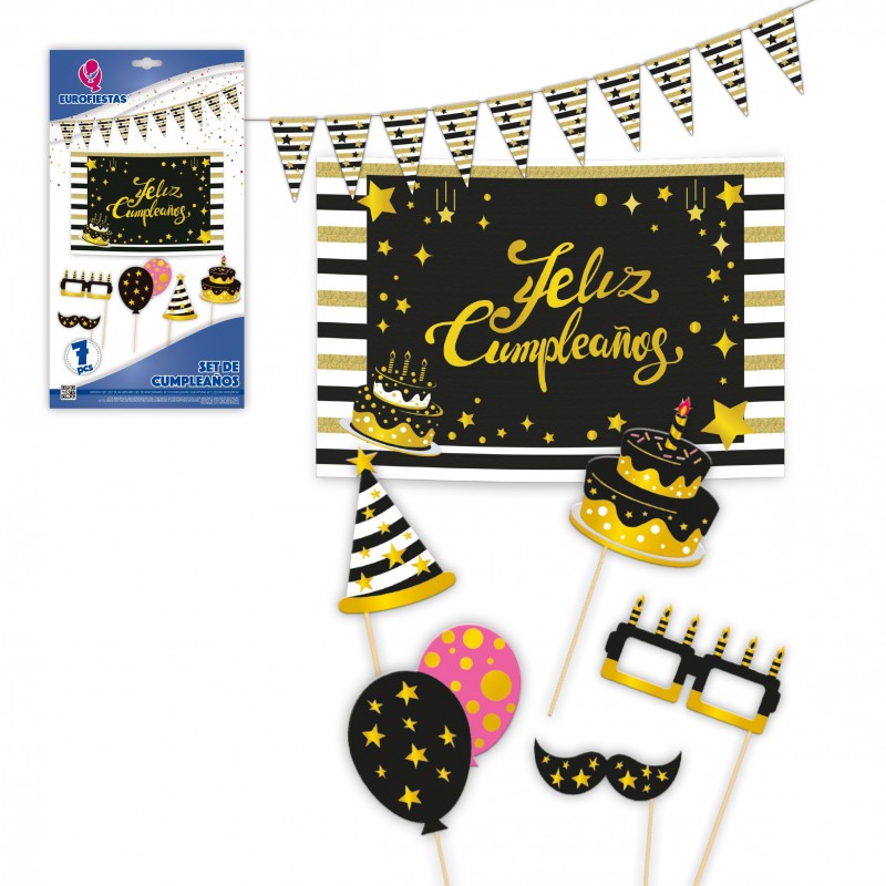 Set cumple cartel champan